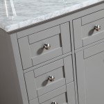 Virta 48 Inch YASMINE Solid Wood Floor Mount Vanity