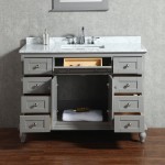 Virta 48 Inch YASMINE Solid Wood Floor Mount Vanity