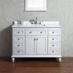 Virta 48 Inch YASMINE Solid Wood Floor Mount Vanity