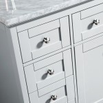 Virta 48 Inch YASMINE Solid Wood Floor Mount Vanity