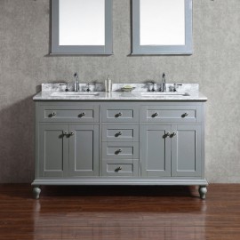 Virta 60 Inch Yasmine Floor Mount Double Sink Vanity