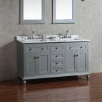 Virta 60 Inch YASMINE Solid Wood Floor Mount Vanity