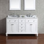 Virta 60 Inch YASMINE Solid Wood Floor Mount Vanity