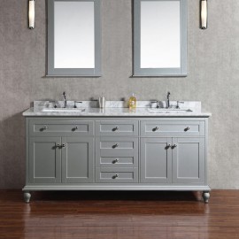 Virta 72 Inch Yasmine Floor Mount Double Sink Vanity