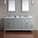 Virta 72 Inch YASMINE Solid Wood Floor Mount Vanity