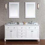 Virta 72 Inch YASMINE Solid Wood Floor Mount Vanity