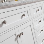 Virta 72 Inch YASMINE Solid Wood Floor Mount Vanity