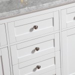 Virta 72 Inch YASMINE Solid Wood Floor Mount Vanity