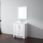 Virta 30 Inch Flow Floor Mount Single Sink Vanity - Without Countertop 