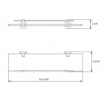 Virta DAPHNE Glass Shelf