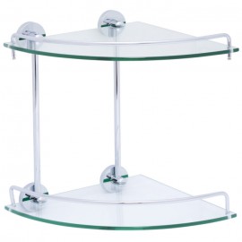 Virta DAPHNE Double Corner Glass Shelf