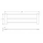 Virta Pallas Single Bath Towel Shelf