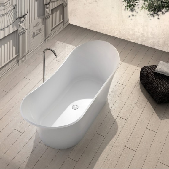 Virta Harp Freestanding Stone 69 Inch Bathtub