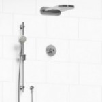 Riobel Altitude KIT2745ATOP Type TP thermostaticpressure balance 0.5 coaxial 3-way system with hand shower rail and rain and cas