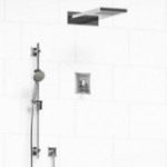 Riobel Eiffel KIT2745EF Type TP thermostaticpressure balance 0.5 coaxial 3-way system with hand shower rail and rain and cascade