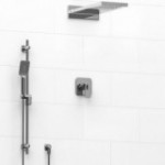 Riobel Equinox KIT2745EQ Type TP thermostaticpressure balance 0.5 coaxial 3-way system with hand shower rail and rain and cascad