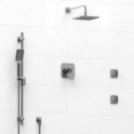 Riobel Equinox KIT3545EQ Type TP thermostaticpressure balance 0.5 coaxial 3-way system with hand shower rail shower head and spo