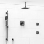 Riobel Equinox KIT3545EQ Type TP thermostaticpressure balance 0.5 coaxial 3-way system with hand shower rail shower head and spo