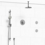 Riobel Pallace KIT3545PATM Type TP thermostaticpressure balance 0.5 coaxial 3-way system with hand shower rail shower head and s