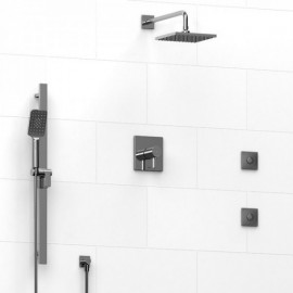 Riobel Profile KIT3545PFTQ Type TP thermostaticpressure balance 0.5 coaxial 3-way system with hand shower rail shower head and s