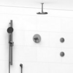 Riobel Paradox KIT3545PXTM Type TP thermostaticpressure balance 0.5 coaxial 3-way system with hand shower rail shower head and s