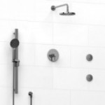 Riobel Paradox KIT3545PXTM Type TP thermostaticpressure balance 0.5 coaxial 3-way system with hand shower rail shower head and s