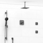 Riobel Salome KIT3545SA Type TP thermostaticpressure balance 0.5 coaxial 3-way system with hand shower rail shower head and spou