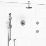 Riobel Sylla KIT3545SYTM Type TP thermostaticpressure balance 0.5 coaxial 3-way system with hand shower rail shower head and spo