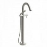 Riobel Pallace PA39 2-way Type T thermostatic coaxial floor-mount tub filler with hand shower