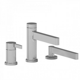 Riobel Paradox PX16 3-piece Type P pressure balance deck-mount tub filler with hand shower