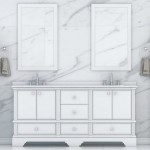 Virta 72 Inch Charm Floor Mount Double Sink Vanity