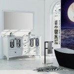 Virta 60 Inch Romance Floor Mount Double Sink Vanity