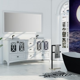 Virta 72 Inch Romance Floor Mount Double Sink Vanity