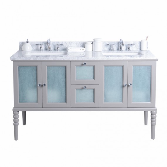 CLEARANCE Virta 60 Inch Grace Floor Mount Double Sink Vanity