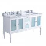 CLEARANCE Virta 60 Inch Grace Floor Mount Double Sink Vanity