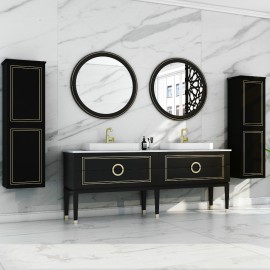 Virta 72 Inch Sarah Floor Mount Double Vessel Sink Vanity