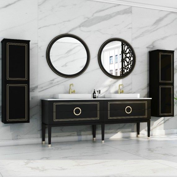 Virta 72 Inch Sarah Floor Mount Double Vessel Sink Vanity