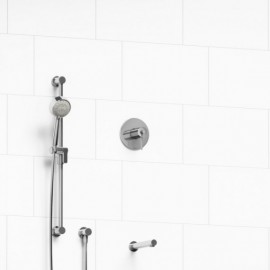 Riobel KIT1244CSTM 1/2 inch 2-way Type T/P coaxial system with spout and hand shower rail