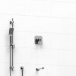Riobel Equinox KIT1244EQ 1/2 inch 2-way Type T/P coaxial system with spout and hand shower rail