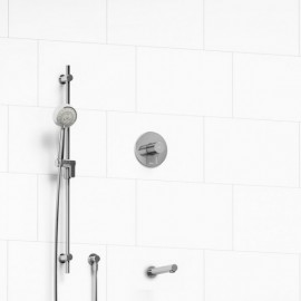 Riobel Pallace KIT1244PATM 1/2 inch 2-way Type T/P coaxial system with spout and hand shower rail
