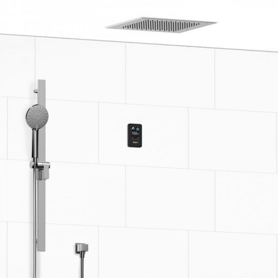 Riobel Genius Shower KIT902GE 1/2 inch electronic system with hand shower rail and shower head