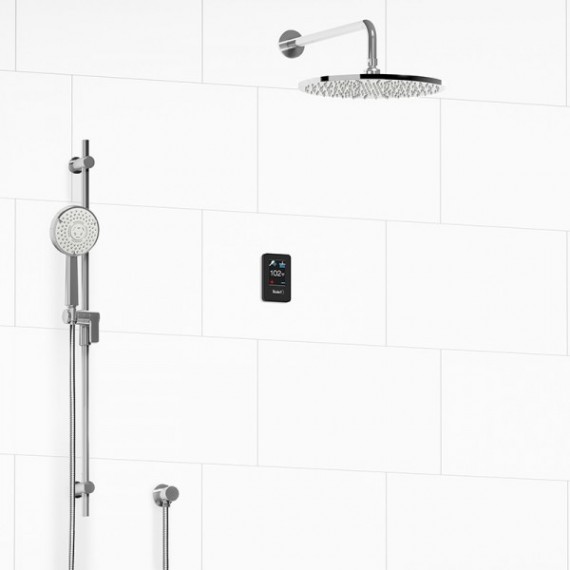 Riobel Genius Shower KIT904GE 1/2 inch electronic system with hand shower rail and shower head