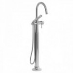 Riobel Momenti MMRD39J 2-way Type T (thermostatic) coaxial floor-mount tub filler with hand shower