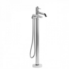 Riobel TCS39 2-way Type T (thermostatic) coaxial floor-mount tub filler with hand shower trim