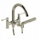 Riobel Edge ED06L 6 tub filler with hand shower