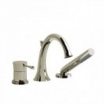 Riobel Edge ED10 3-piece deck-mount tub filler with hand shower