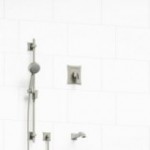 Riobel Eiffel KIT1244EF 1/2 inch 2-way Type T/P coaxial system with spout and hand shower rail