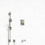 Riobel Eiffel KIT1244EF 1/2 inch 2-way Type T/P coaxial system with spout and hand shower rail