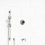 Riobel Momenti KIT1244MMRDX 1/2 inch 2-way Type T/P coaxial system with spout and hand shower rail