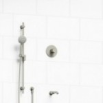 Riobel Pallace KIT1244PATM 1/2 inch 2-way Type T/P coaxial system with spout and hand shower rail